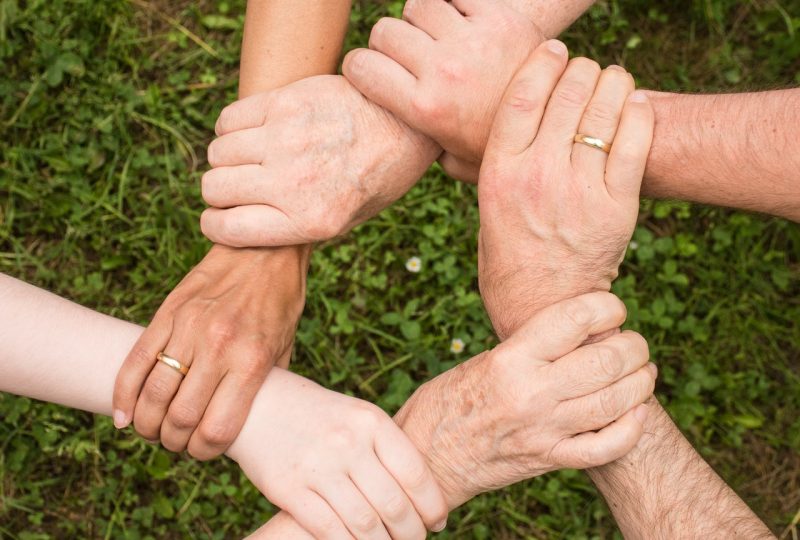 Personal Support Helping Hands Circle